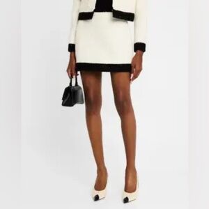 NWT Alice + Olivia Ecenia Layered Tweed Mini Skirt